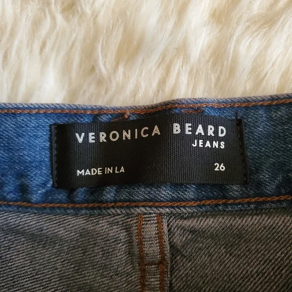 Veronica Beard Wide Leg Patch Pocket Jeans Size 26 - Picture 14 of 15
